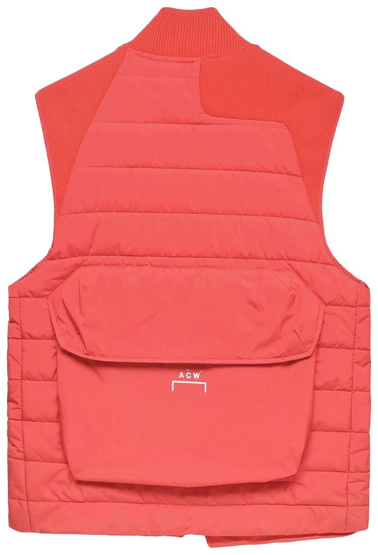 A Cold Wall Asymmetric Padded Gilet Volt Red