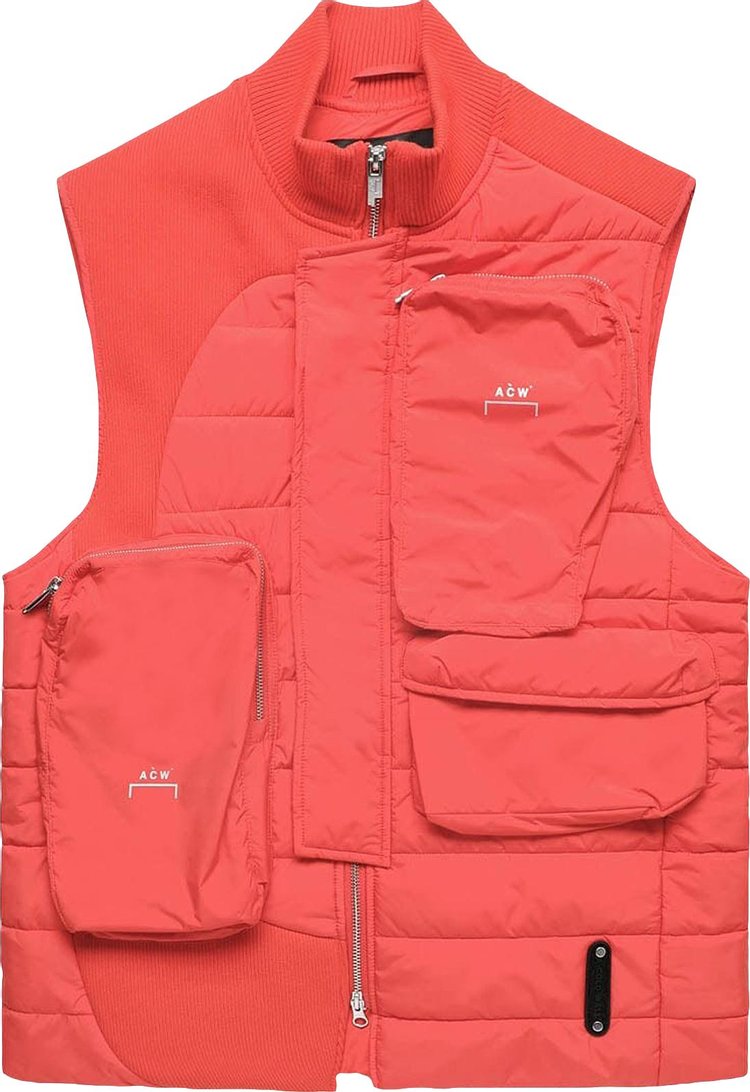 A-Cold-Wall* Asymmetric Padded Gilet 'Volt Red'