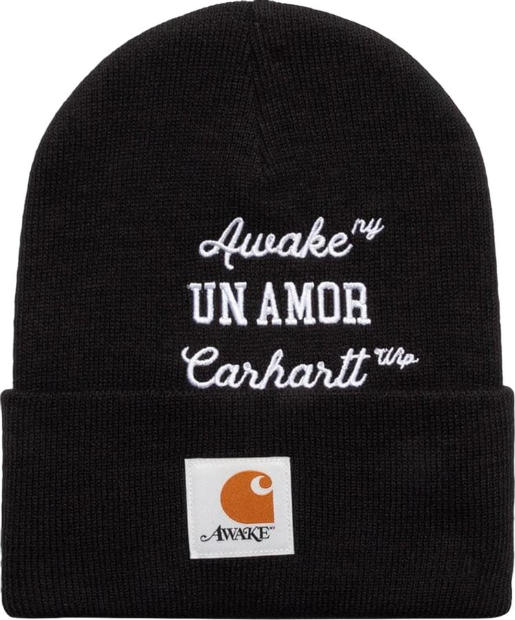 Awake NY x Carhartt WIP Un Amor Beanie 'Black'