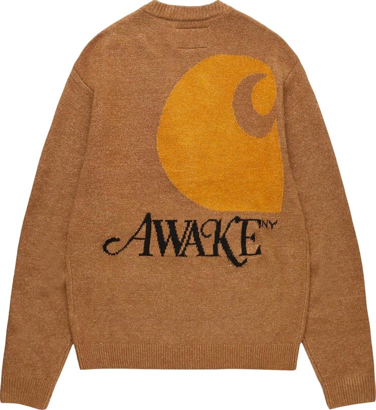 Awake NY x Carhartt WIP Cardigan Hamilton Brown