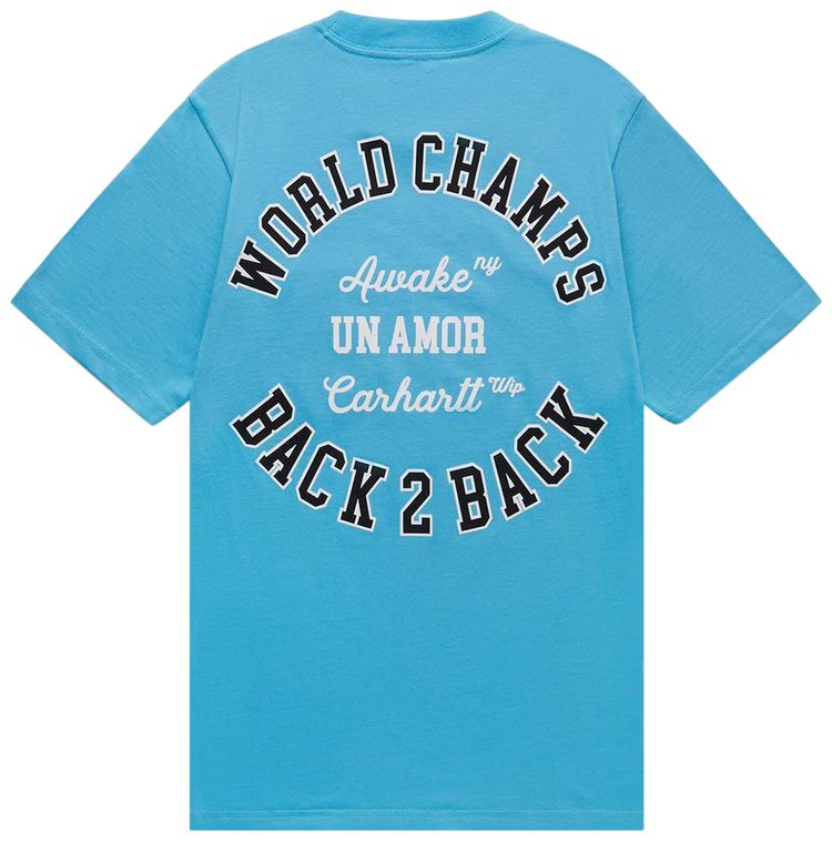 Awake NY x Carhartt WIP Pocket Tee Blue