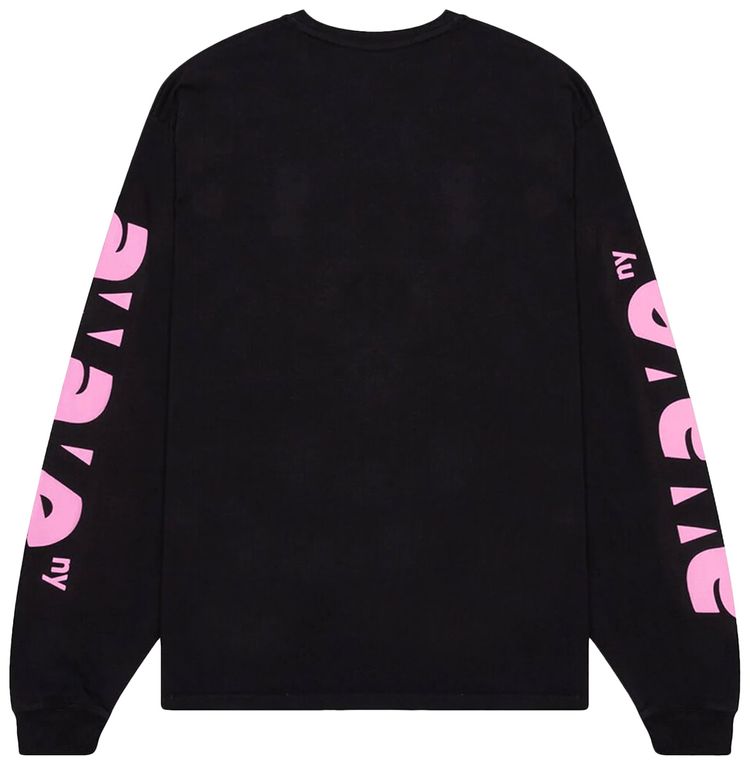 Awake NY Block Out Logo Long Sleeve Tee Black