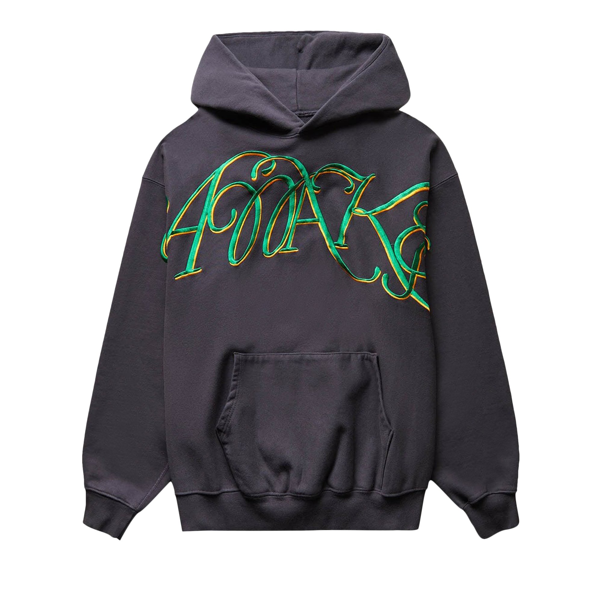 Buy Awake NY Script Oversized Embroidered Hoodie 'Charcoal' - AWK ...