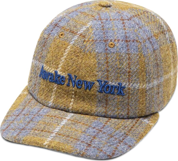 Awake NY Harris Tweed 6 Panel Hat YellowMulticolor