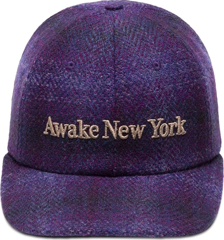 Awake NY Harris Tweed 6-Panel Hat 'Purple/Multicolor'