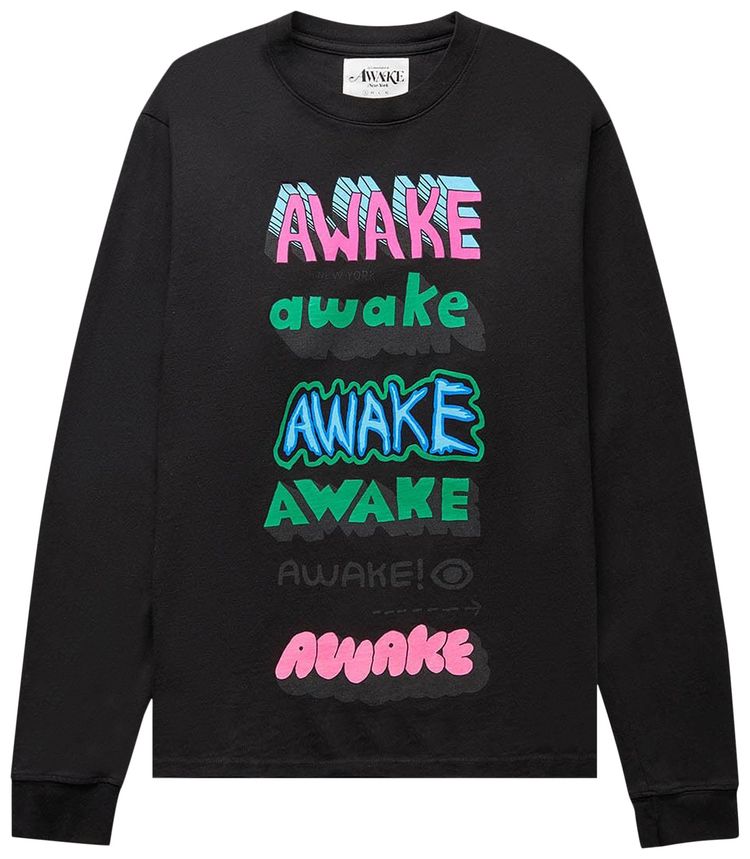 Awake NY x Stefan Meier Printed Long Sleeve Black