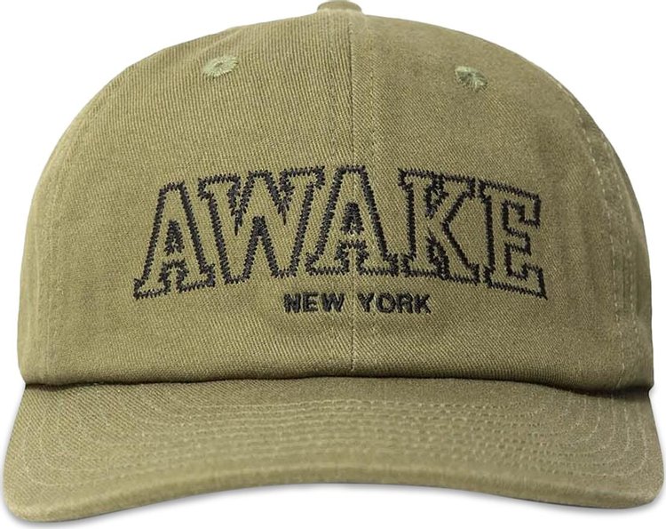 Awake NY Logo 6-Panel Hat 'Olive'