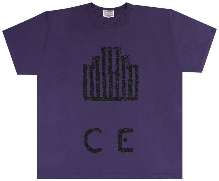 Cav Empt Overdye Stamped CE Big T Shirt Purple
