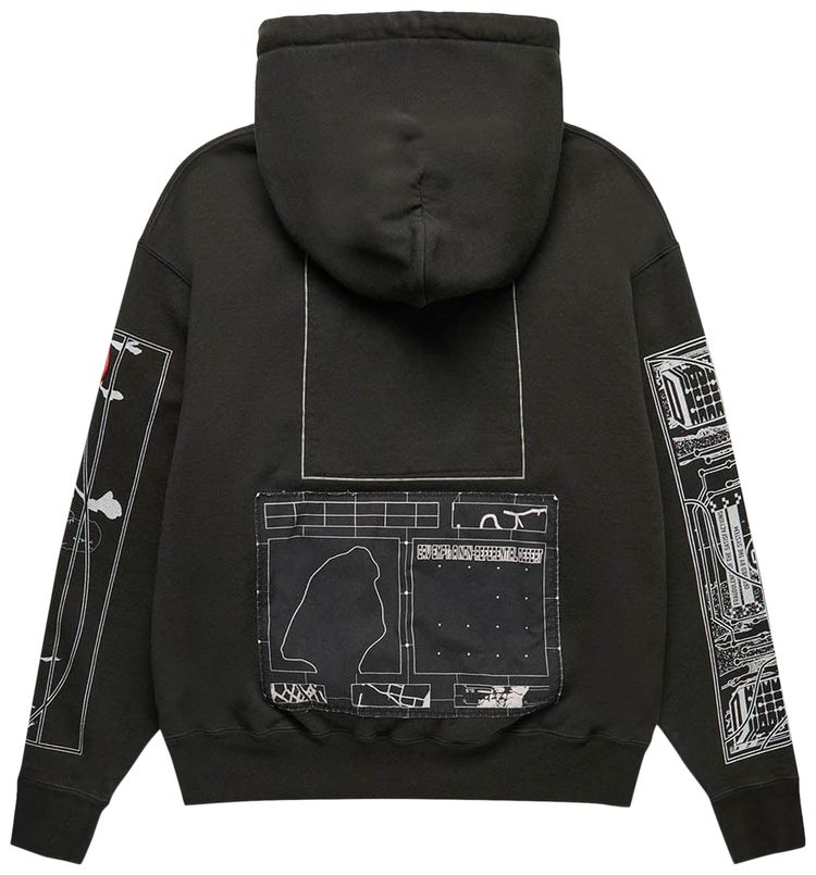 Cav Empt Washed Fradulence Hoodie Black