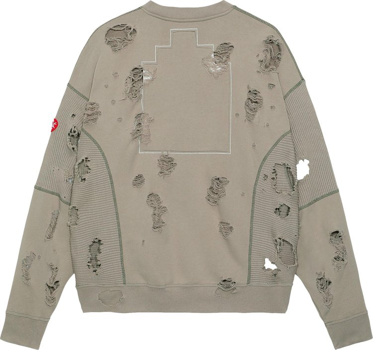 Cav Empt Plague Wide Rib Cut Zip Sweat Grey