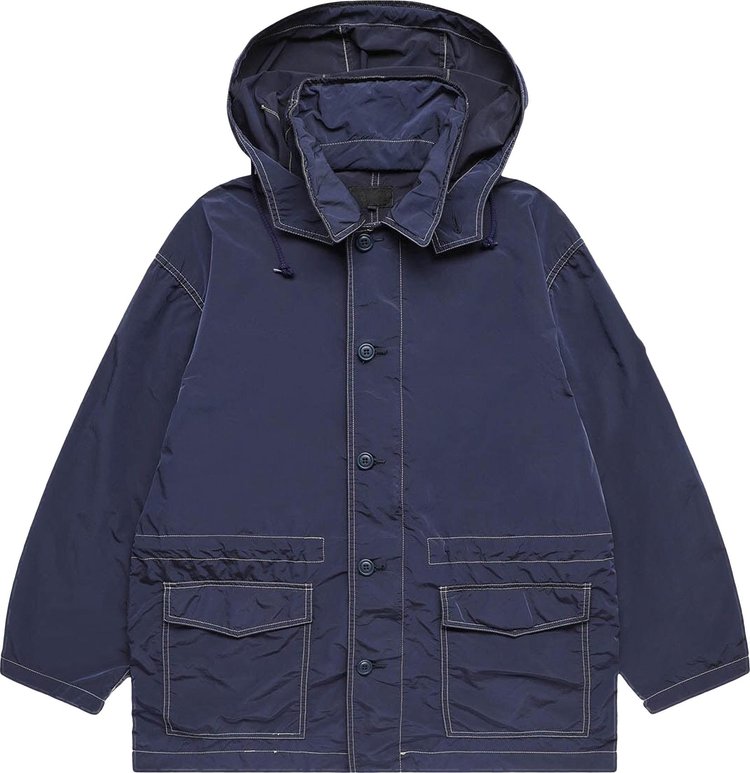 Cav Empt Overdye Detach Hood Coat Navy