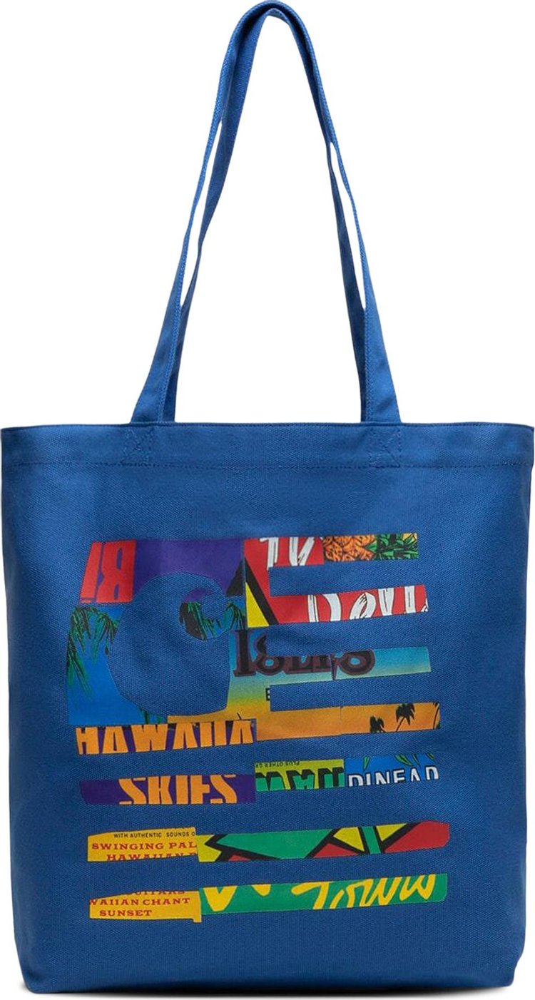 Carhartt WIP Canvas Graphic Tote Bag 'Gulf'