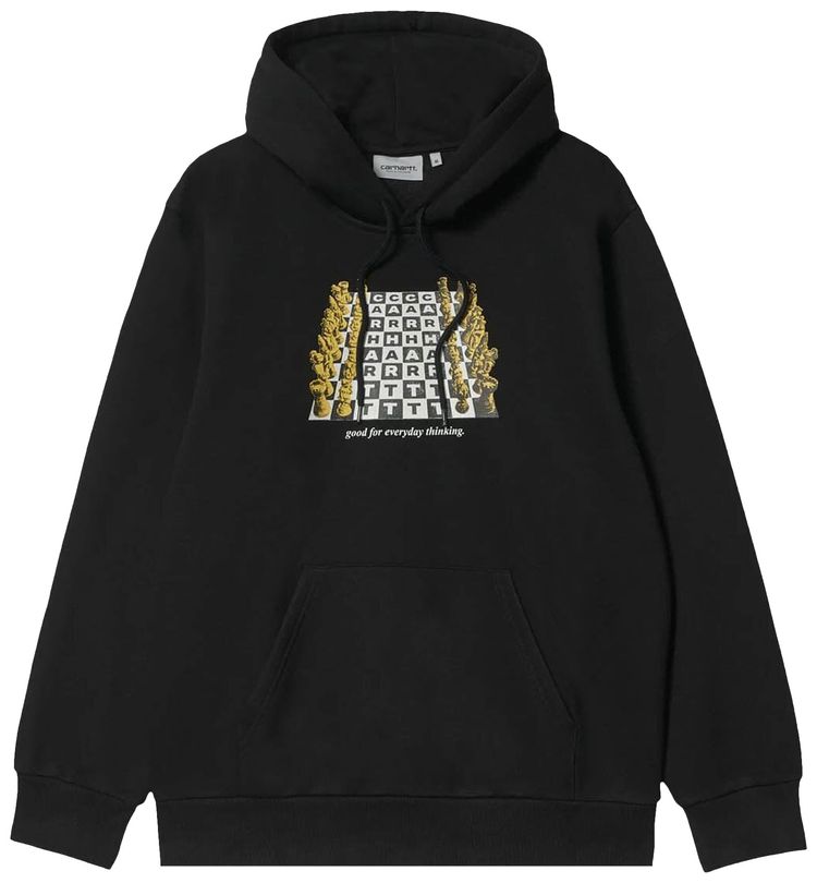 Carhartt WIP Hooded Chessboard Sweat Black