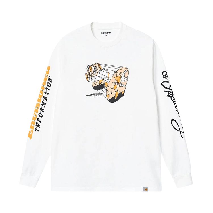Carhartt WIP Long Sleeve Living T Shirt White