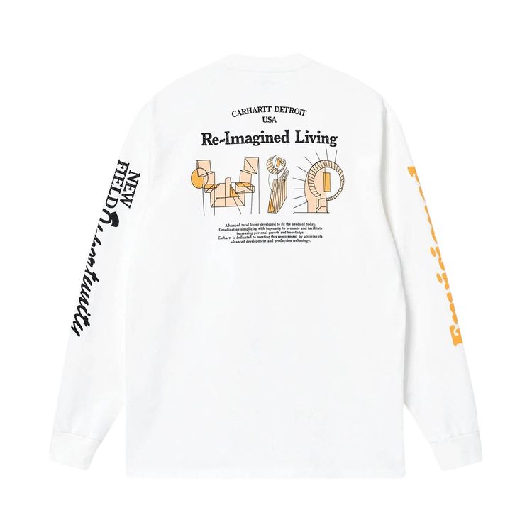 Carhartt WIP Long Sleeve Living T Shirt White
