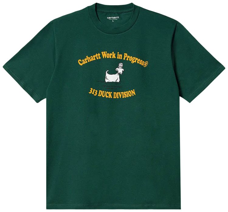 Carhartt WIP Short Sleeve 313 Duckdivision T Shirt Hedge