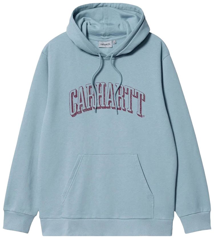 Carhartt WIP Hooded Scrawl Sweat Misty SkyCorvina