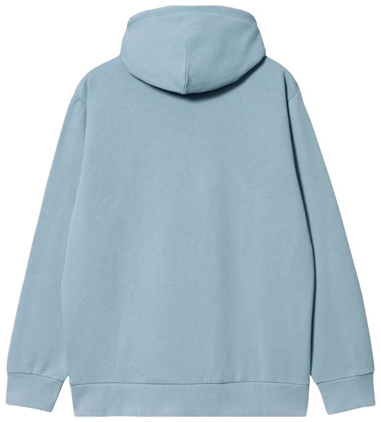 Carhartt WIP Hooded Scrawl Sweat Misty SkyCorvina