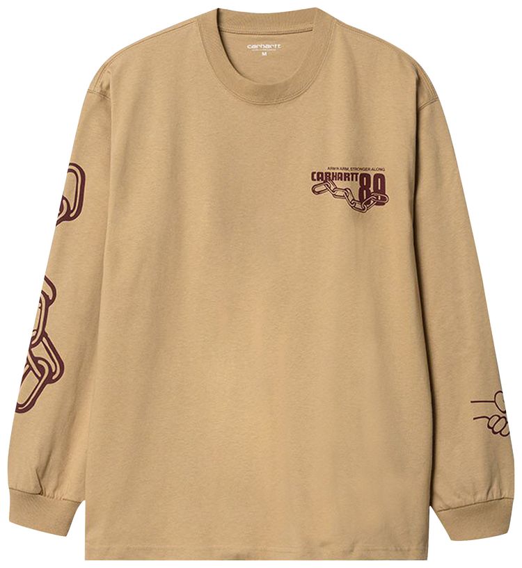 Carhartt WIP Long Sleeve Stronger T Shirt Dusty Hamilton BrownCorvina