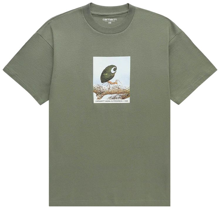 Carhartt WIP Short Sleeve Antleaf T Shirt Dollar Green
