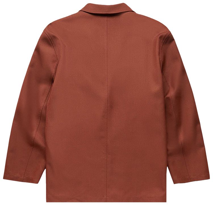 Lemaire Double Workwear Jacket Cherry Mahogany