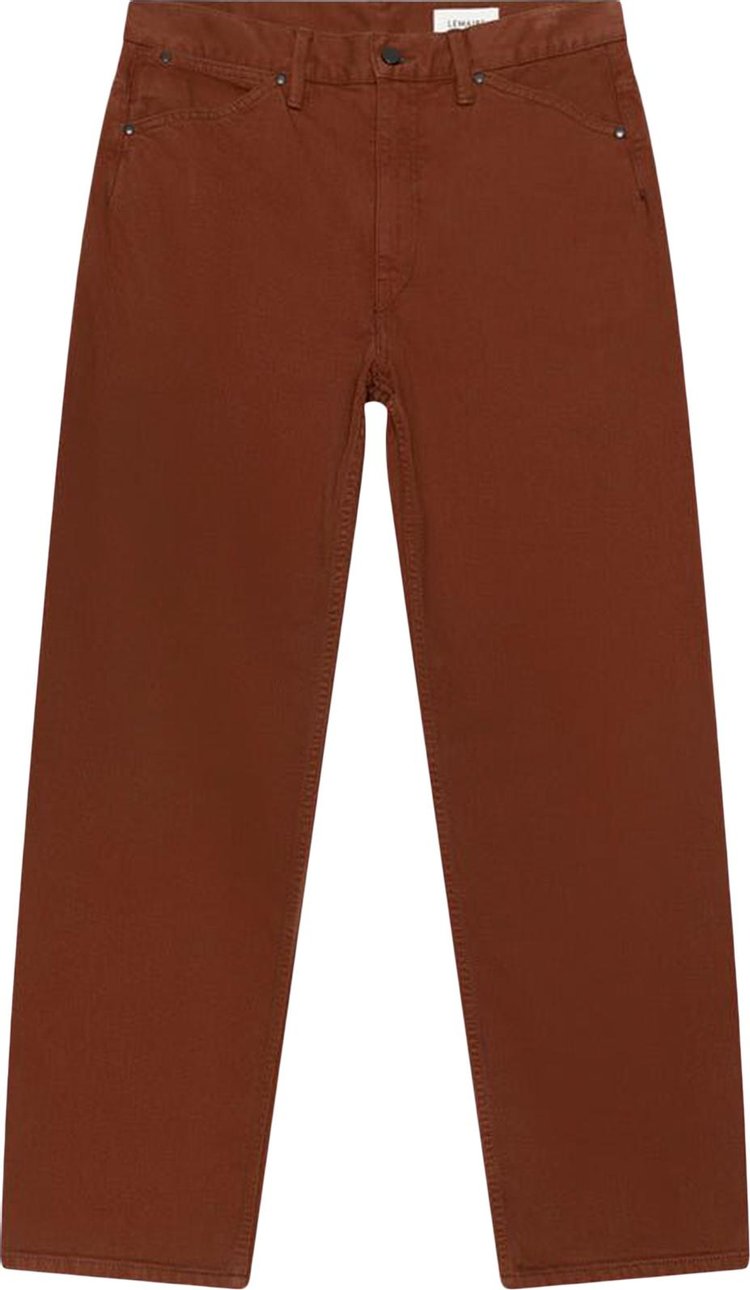 Lemaire Seamless Jeans 'Brick Brown'