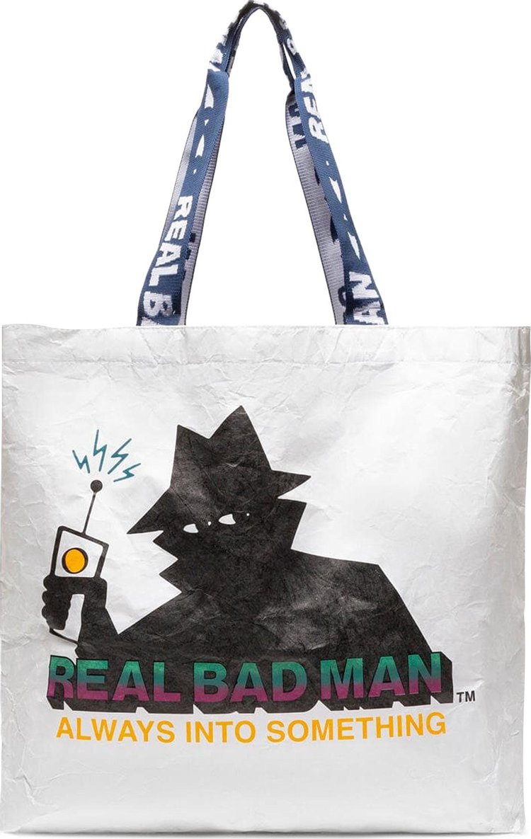 Real Bad Man A.I.S. Tote Bag 'White'