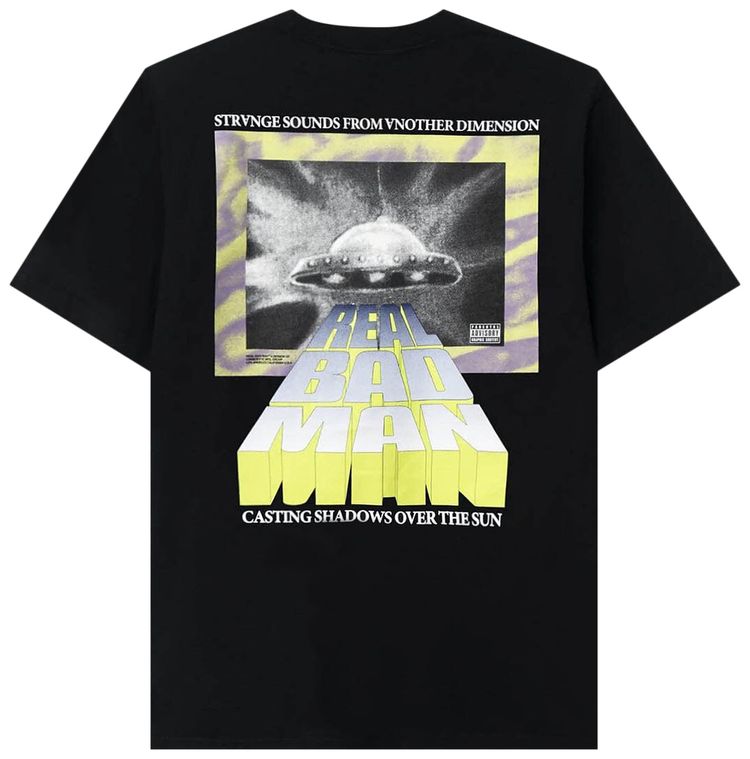 Real Bad Man Strange Sounds Short Sleeve Tee Black
