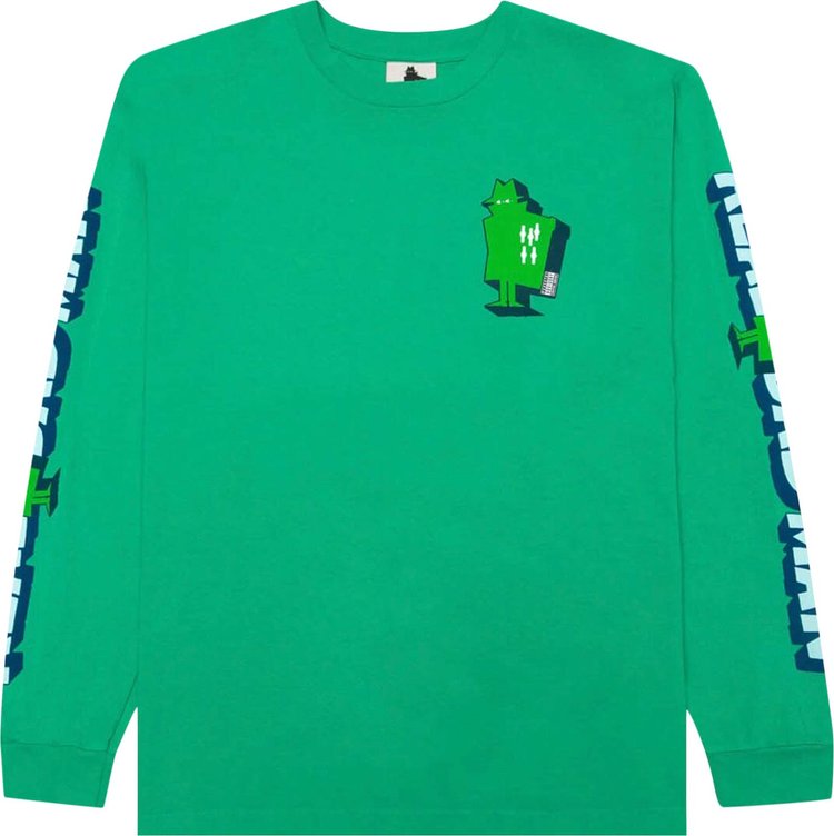 Real Bad Man Graphic Content Long-Sleeve Tee 'Funk Green'