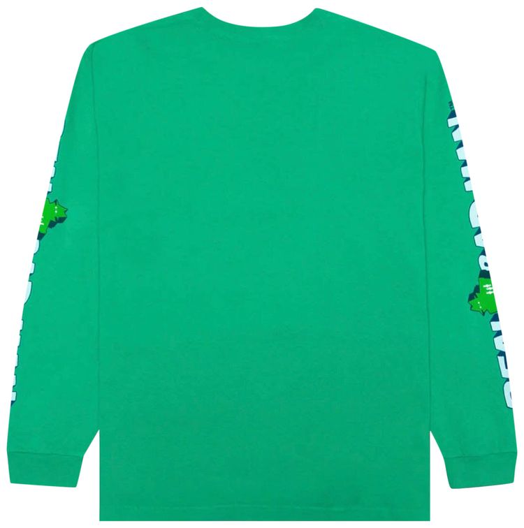 Real Bad Man Graphic Content Long Sleeve Tee Funk Green
