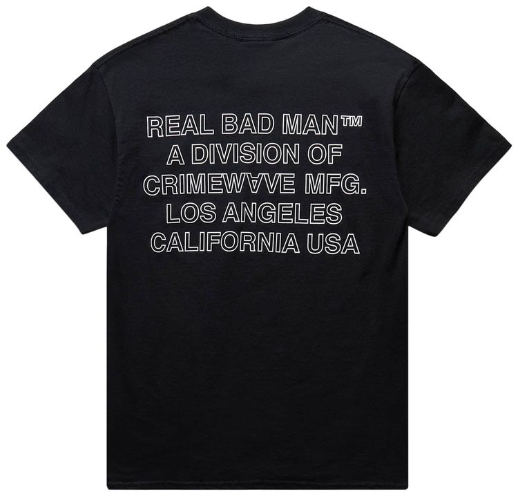 Real Bad Man Crimewave MFG Short Sleeve Tee Black