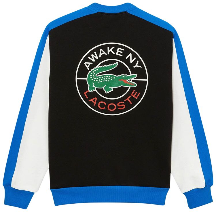Awake NY x Lacoste Badge Color Block Sweatshirt Blue