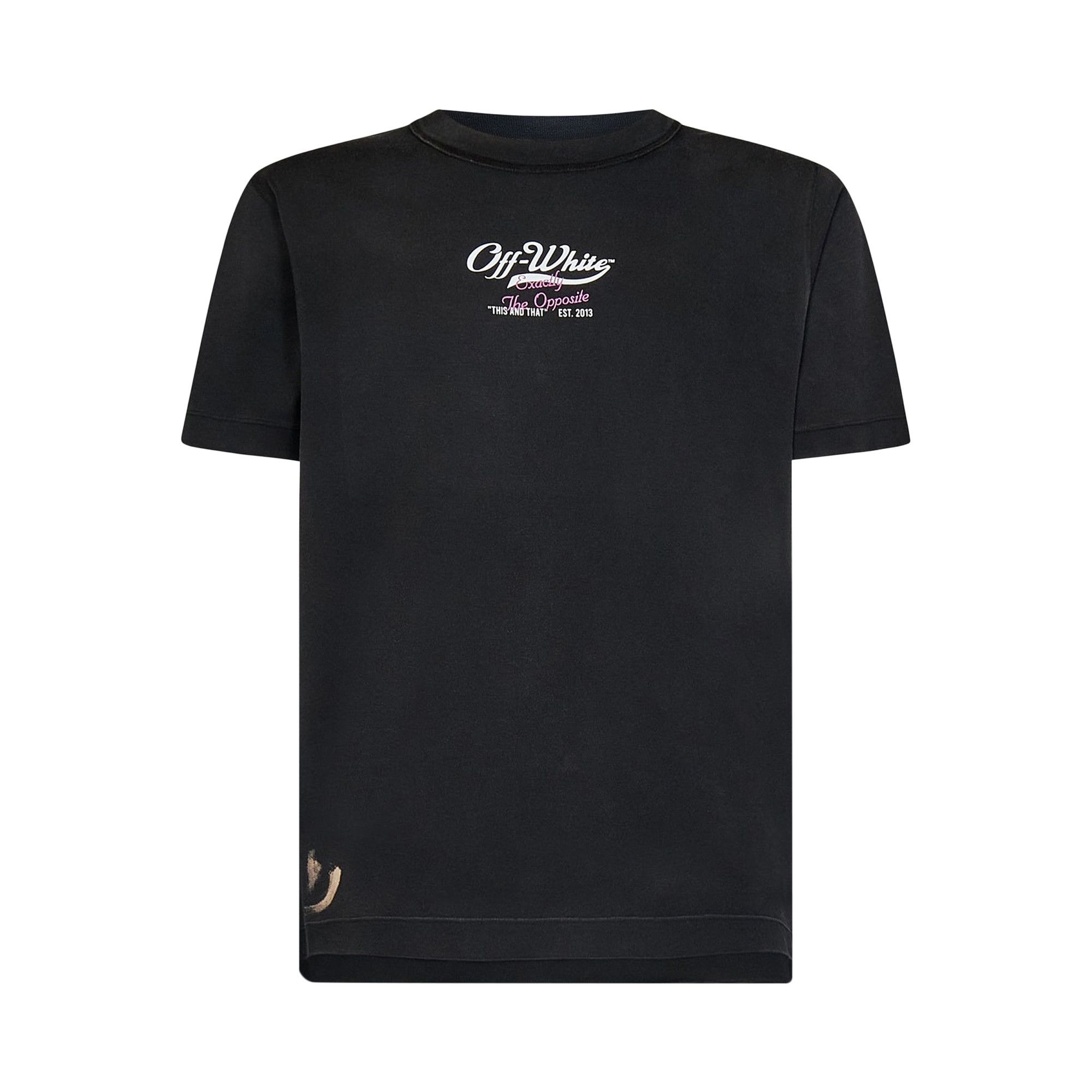 ★Off-White★ Wave Off Low Over Skate T-Shirt Black OMAA156S MUSINSA | Off White Wave Off Low Over Skate T-Shirt - Black