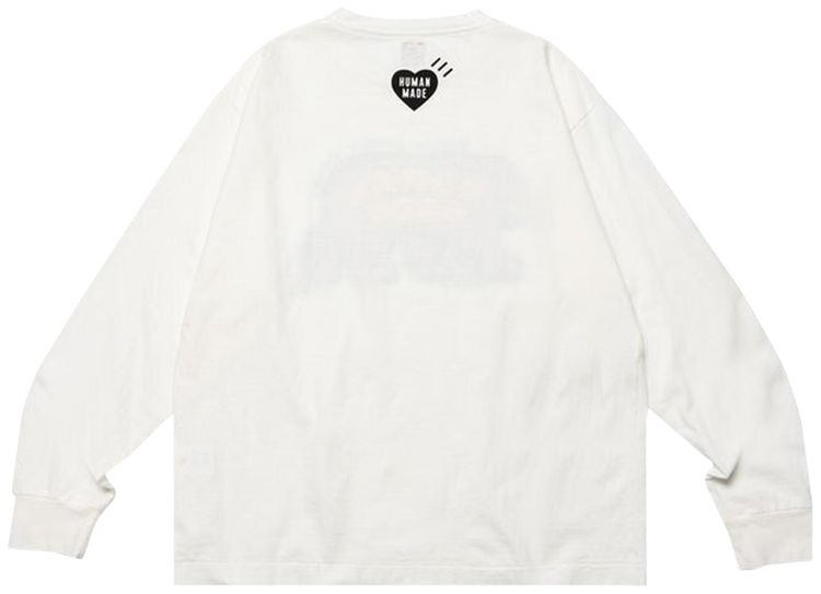 Human Made Graphic Long Sleeve T Shirt Pink