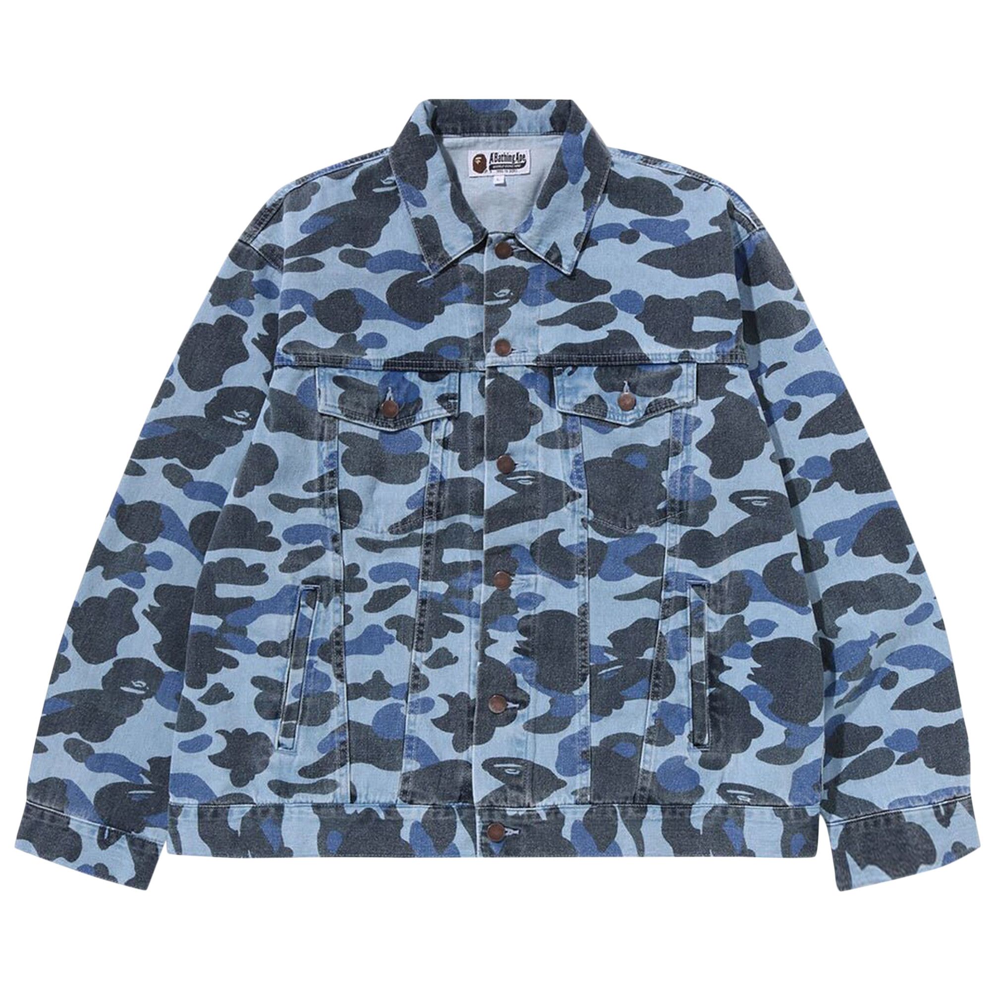 Bape denim jacket discount