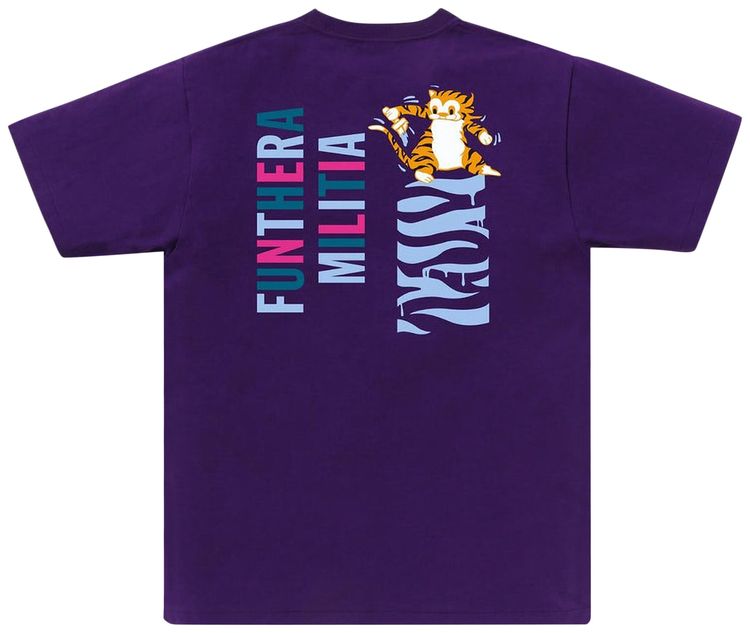 BAPE Colors Tiger Tee Purple