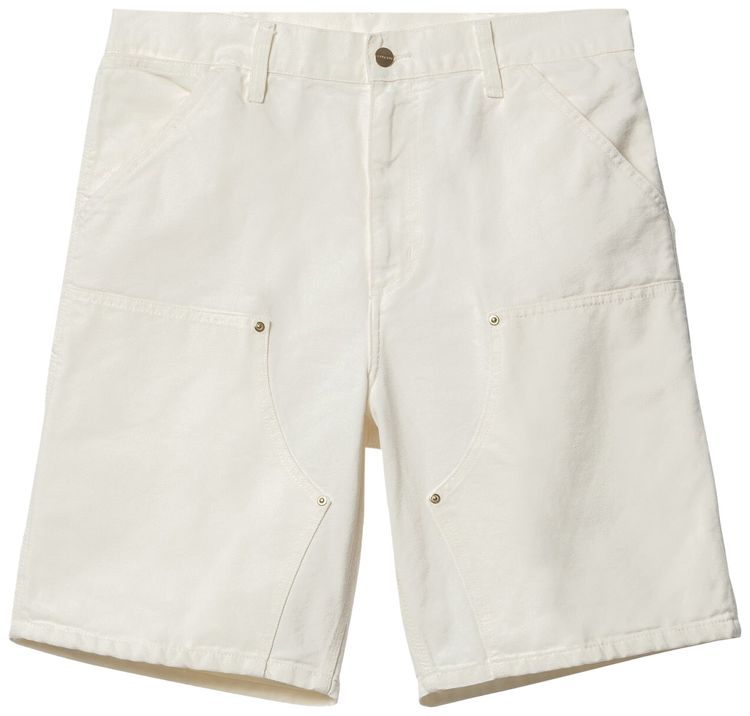 Carhartt WIP Double Knee Shorts Wax Stone Washed