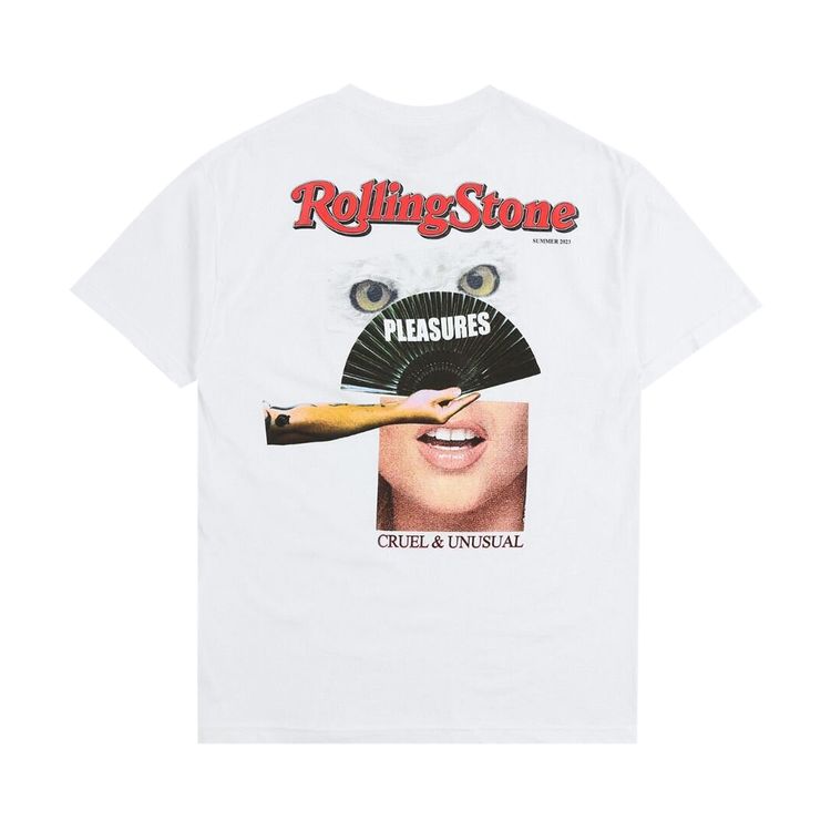 Pleasures Rolling Stone T Shirt White