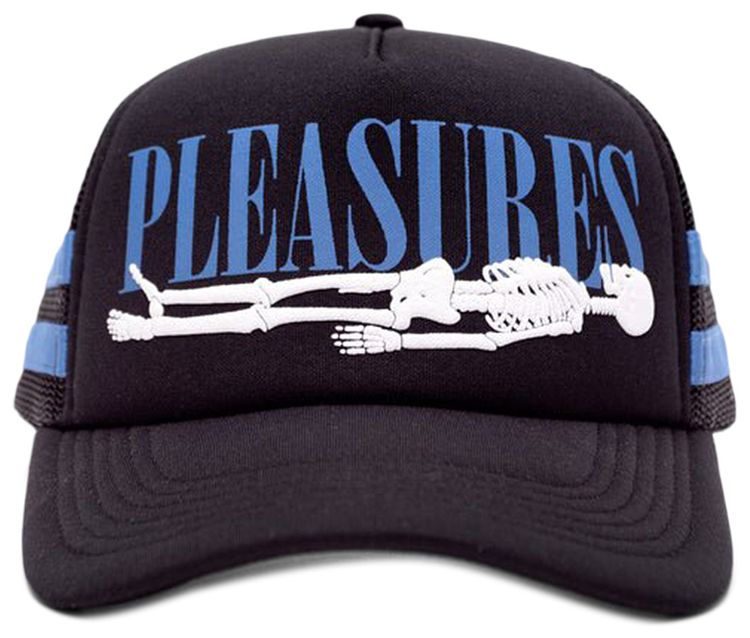 Pleasures Bones Trucker Snapback Black