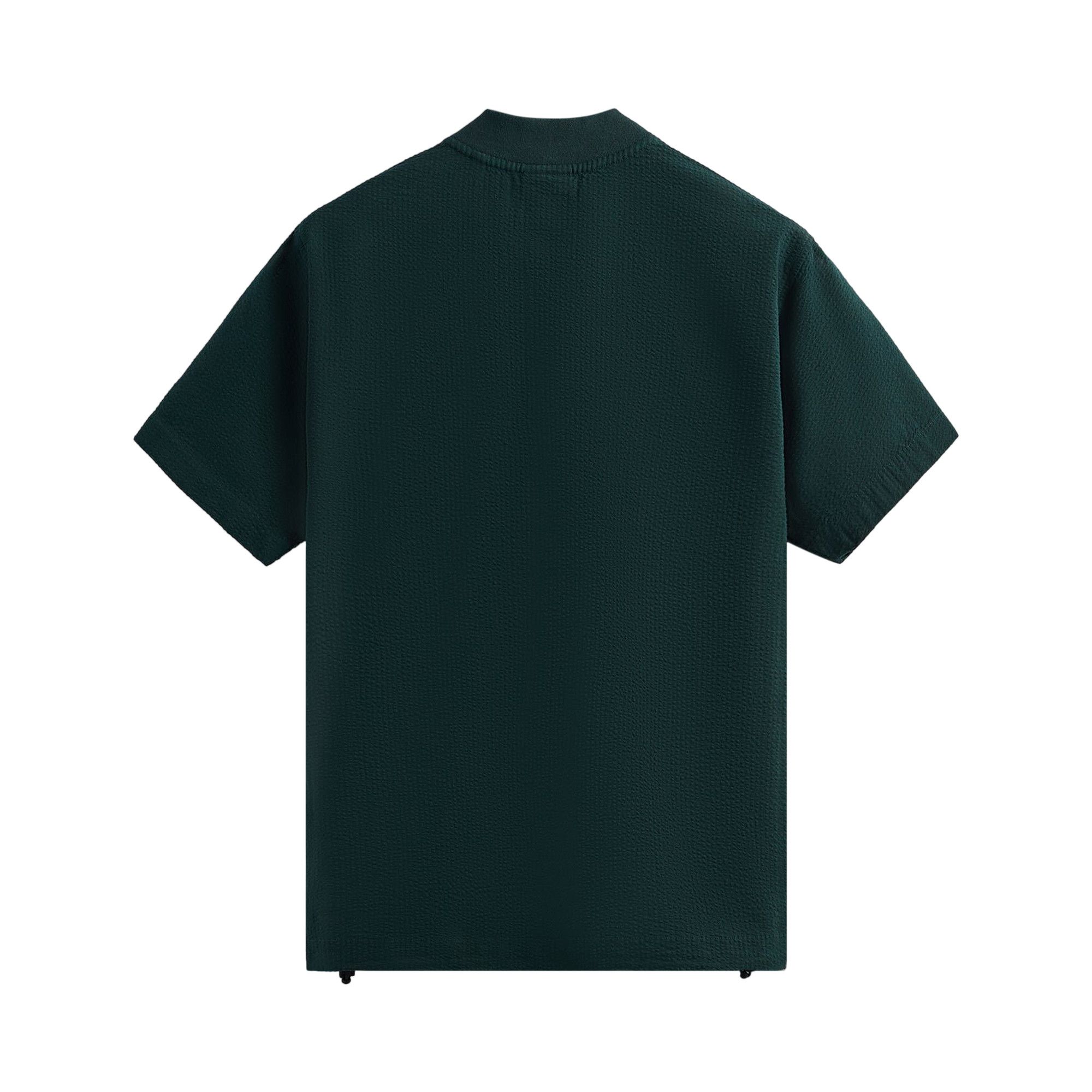 Buy Kith Seersucker Pearson Henley Pullover 'Stadium' - KHM031110 302 | GOAT