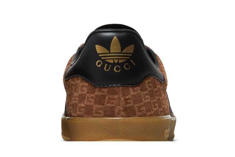 adidas gazelle silver green womens Adidas x Gucci Gazelle GG Monogram Low Top Sneakers Brown Size 7 HQ885   Celebrity Owned