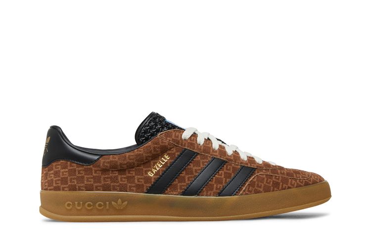 adidas gazelle silver green womens Adidas x Gucci Women's Gazelle Wedge Pink Velvet Low Top Sneakers main image 1