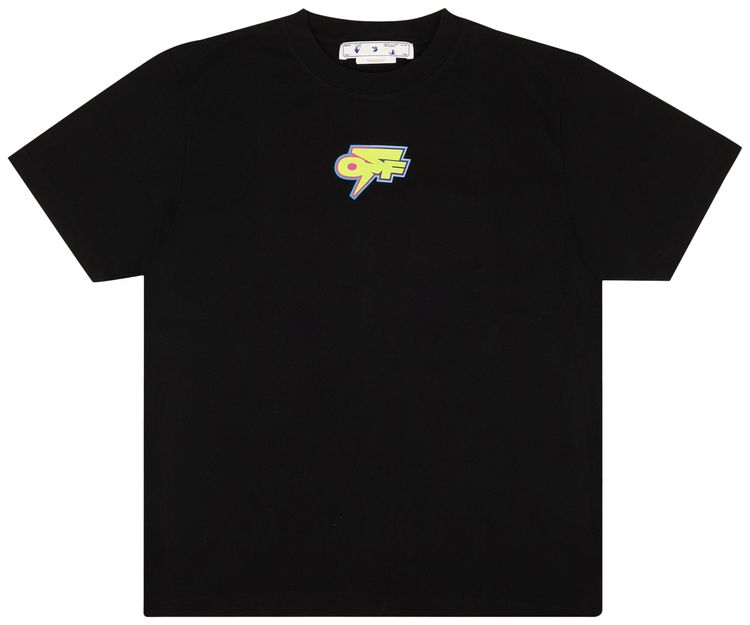 Off White Degrade Thunder T Shirt Black