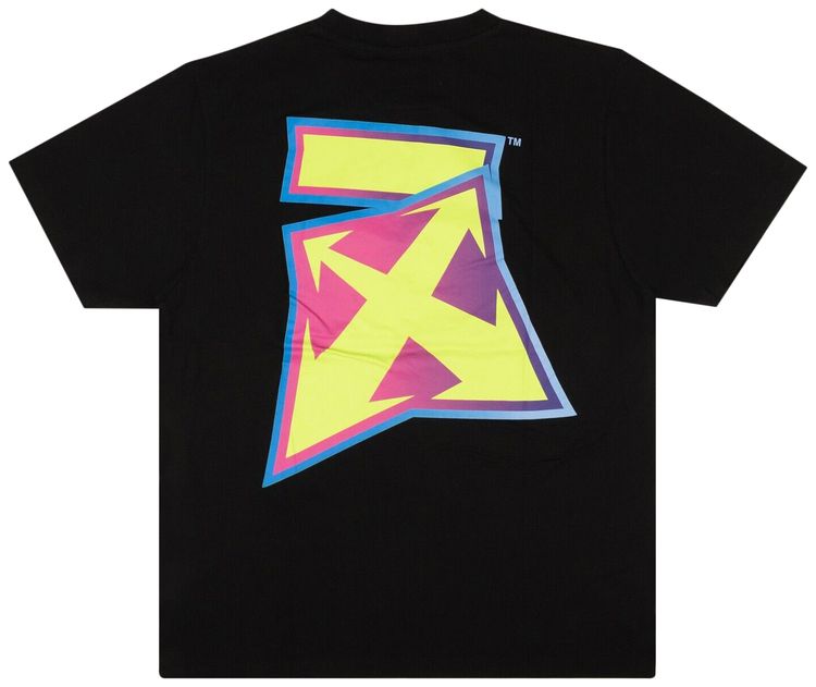 Off White Degrade Thunder T Shirt Black