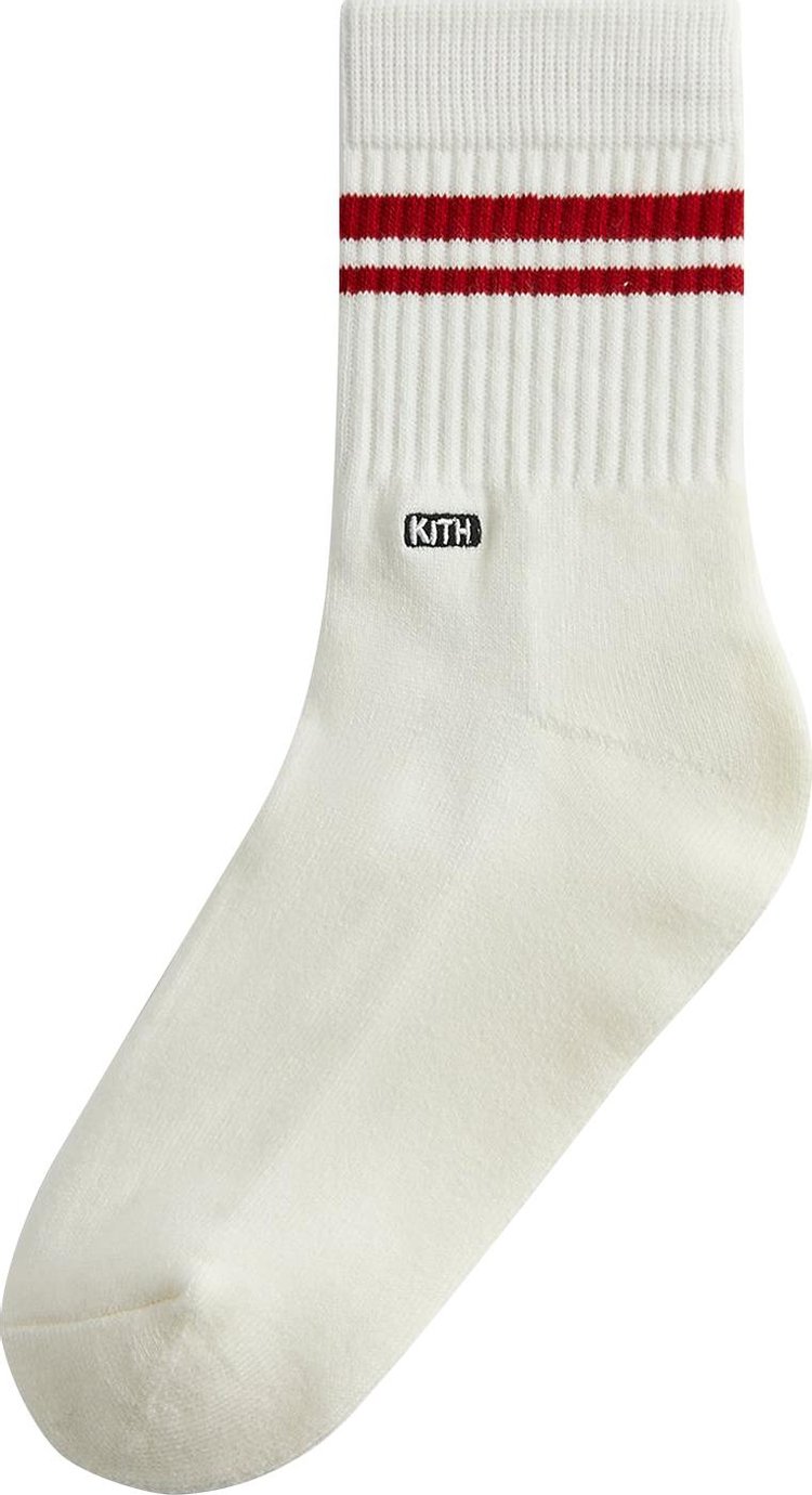 Kith Summer Stripe Mid-Length Sock 'Sandrift'
