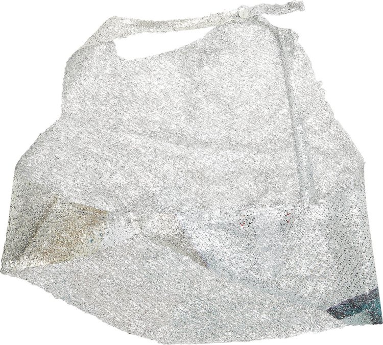 Eckhaus Latta Foil Haulter Top Silver Underwood