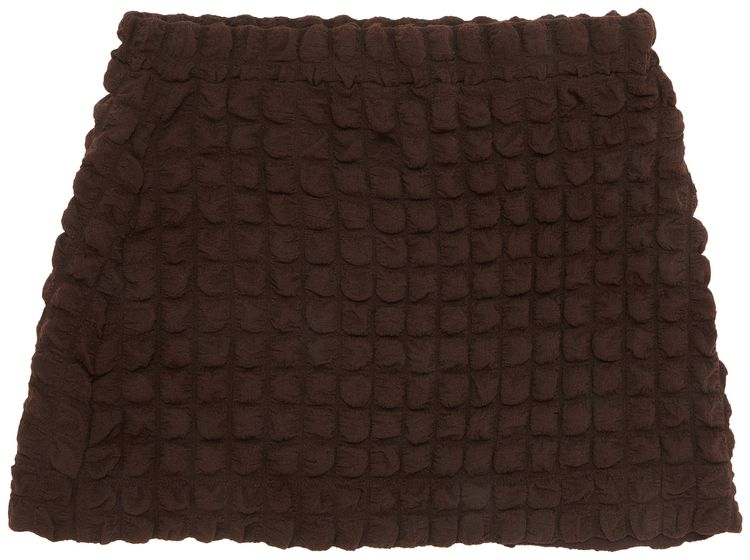 Eckhaus Latta Bubble Mini Skirt Umber