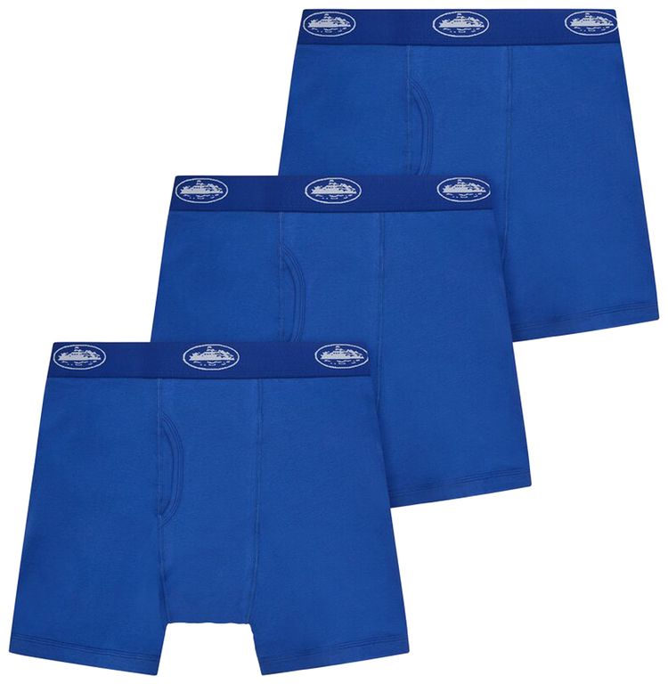 Corteiz Alcatraz Boxers 3 Pack Blue