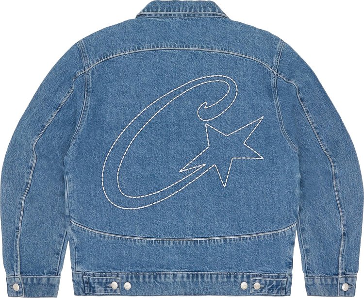 Corteiz C Star Denim Trucker Jacket Blue