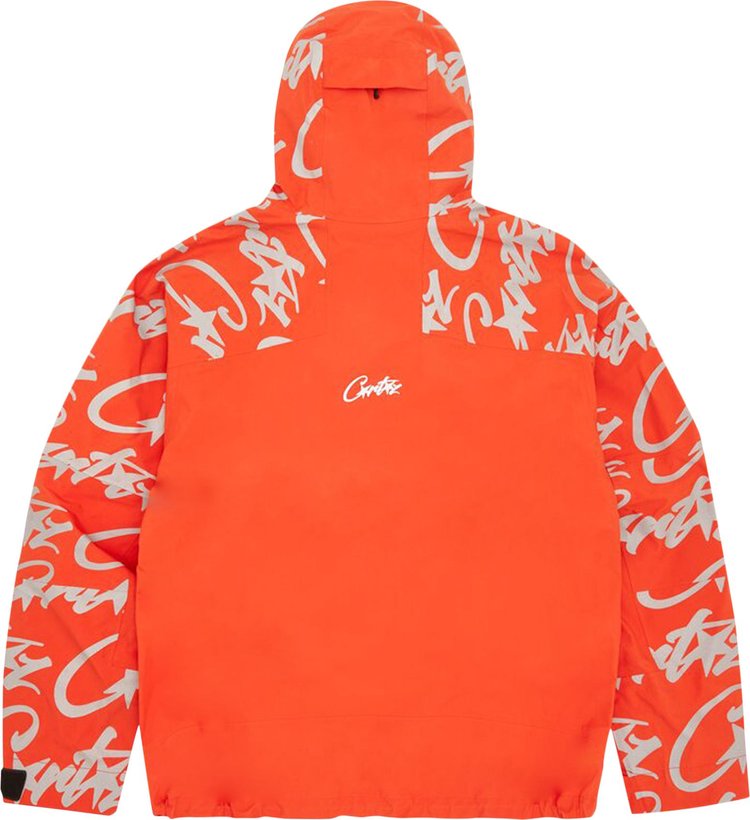 Corteiz Elitework Waterproof Shell Jacket Orange